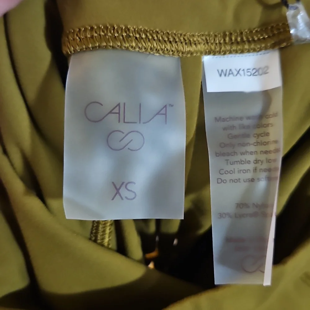 CALIA Women's Inspire Crochet 7/8 Leggings: OLIVE BRONZE: NEW WITH TAGS: SIZE XS - Picture 6 of 6